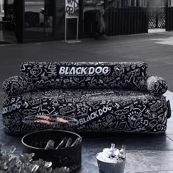 BLACKDOG надувной диван для отдыха на открытом воздухе для 1-2 человек, семейные расходы, ленивое кресло, вес 300 кг, пляжная воздушная подушка