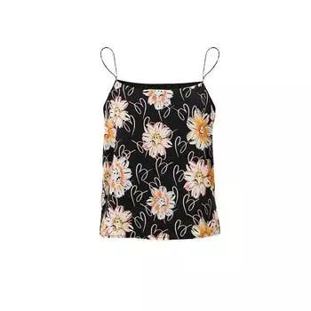 Blackini Yin Huafu Third Anniversary Vacation Series Handmade Flanging SUNFLOWER Silk Retro Sling Trousers Color-Sling L