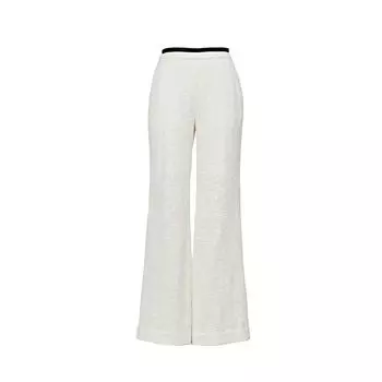 Blacknini Breathing Cover Island Import Luxury-Grade Gold and Silver Silk Thin and Glittering Linen Knitting Shirt/Pants Long pants M