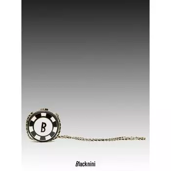 Blacknini Chain Crossbody Bag Round Cake Chain Crossbody Bag