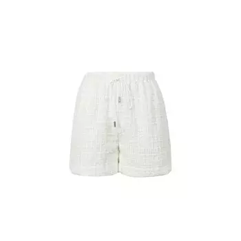 Blacknini Daydream Island Import Luxury Elegance Wind Lace Butterfly Yarn Sports Jacket Outwear/Shorts Lace Plaid shorts S