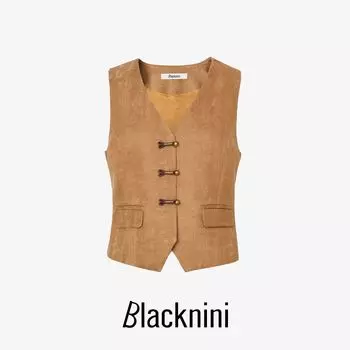 Blacknini Инь Хуафу/Коллекция «Драгоценные годы» Лимитированный выпуск Ткань «Ароматное облако» класса «Ненаследие» Жилет и брюки в новом китайском стиле Xiangyun Yarn vest M