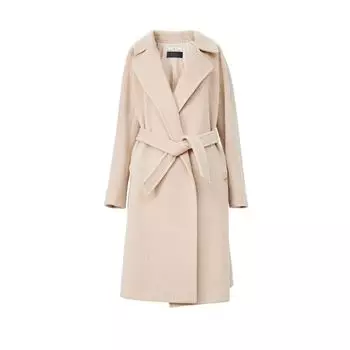 Blacknini Инь WAF/ Сквозь снег Итальянский Texco Роскошный Ангора Альпака Мохер Верхняя одежда Gray XS