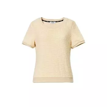 Blacknini Leisure Luxury Set Italy Import SMI Luxury Brand 3D Texture Jacquard Knitting Sweatshirt Outwear/T-shirt Jacquard Knitting T-shirt (brand: SMI) L