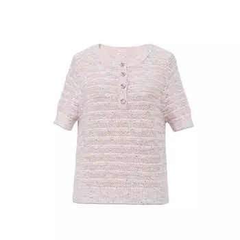 Blacknini Palette Herbalife Segment Dyed Linen Bead Yarn Knit and Purl Stiches Openwork Knitted Top/Skirt Knitting Tops XL