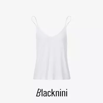 Blacknini Reverse Summer than Stock High Elastic Breathable Basic Base Cami White(In stock) XL