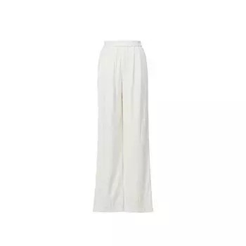 Blacknini Rich Pleated South Korea Import Warp and Weft Lifting Line Ruched Texture Short Sleeve V Neck T-shirt/Pants Long pants XS