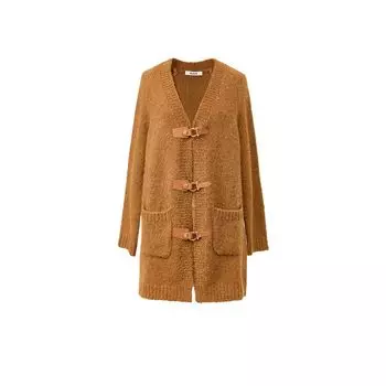 Blacknini Yin Huafu Little Mocha Italy Cofil Luxury Brand Mohair Retro Knitting Cardigan Knitting Cardigan S
