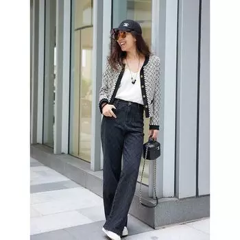 Blacknini Yin Huafu/Louvre British Silk Brand Original Royal Fabric Splicing Outwear/Shorts Short coat M