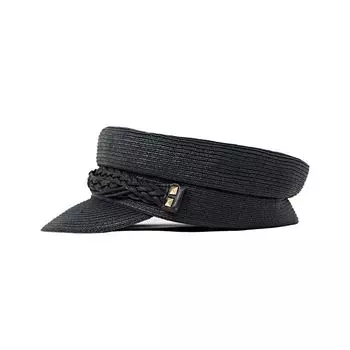 Blacknini Yin Huafu/ Navy Hat Female Star Du + BNN Woven Braid Strip Breathable and Comfortable Beret BNN Navy Hat(In stock)