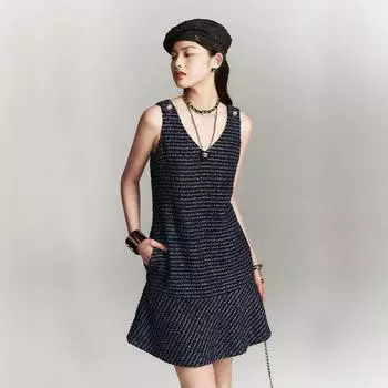 Blacknini Yin Huafu Provence Bright Buckle a Version Satin Ribbon Sneaky Design Classic Style Dress Tibetan youth S