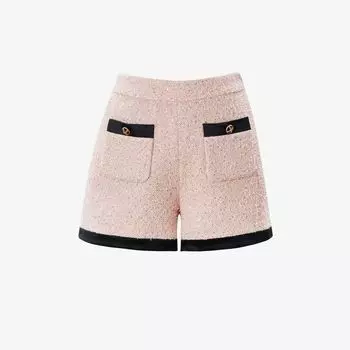 Blacknini Yinhuafu/ Shufulei Spanish High Luxury Royal Royal Sequin Tweed Outwear/Shorts Shorts L