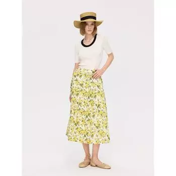 Blacknini Yinwaf/ Thin 1oo% Mulberry Silk Italian Fabric Stoll Machine Weaving Knit t-shirt White L