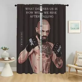 Blackout Curtains for Camera Gym Bodybuilder Elegant Room Curtains 2 Pieces Partition Living Room Curtain Tulle for Bedroom Home W50xH70cmx2pcs-CL