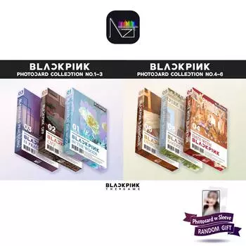 BLACKPINK : Коллекция игровых фотокарточек №1–3, №4–6, 1~3 SET