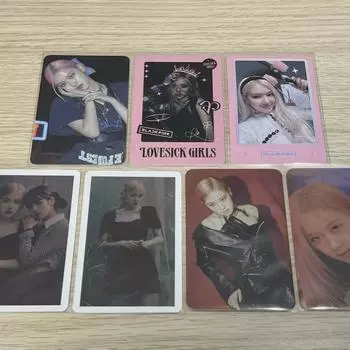 Blackpink Rose Поздравления к сезону Поздравления к сезону Рождественская фотокнига Фотокарточка Пакет фотокарточек
