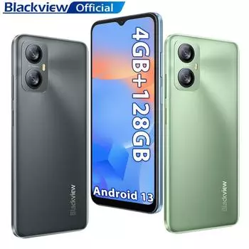 Blackview A52 Pro, новый смартфон, 4 ГБ, 128 ГБ, 6,5 дюйма, Android 13, мобильный телефон, 5180 мАч, двойная задняя камера 4G, 13 МП, мобильный телефон