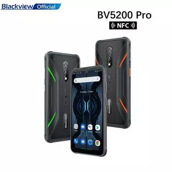 Blackview BV5200 Pro Прочный телефон MTK G35 Android12 4 ГБ 64 ГБ мобильный телефон 13MP Camare ArcSoft 5180 мАч мобильный телефон