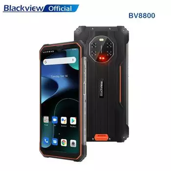 BLACKVIEW BV8800 Прочный смартфон 90 Гц Дисплей 8 ГБ + 128 ГБ Helio G96 8380 мАч Мобильный телефон Глобальная версия