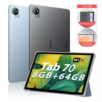 Blackview Tab 70 Wi-Fi, 10,1 дюйма, 6580 мАч, Android-планшет, 4 ГБ, 64 ГБ встроенной памяти