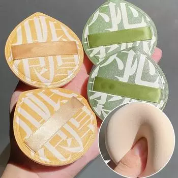 Благоприятная для кожи пудра на воздушной подушке Пуховка для сухого и влажного макияжа Мягкая воздушная подушка для жидкой основы BB-крема Портативная губка позволяет стирать студенческий макияж зелёный