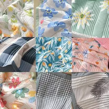 Благоприятное для кожи одеяло с кондиционером, одноместное двойное летнее прохладное одеяло, тонкое одеяло весной и осенью 70x100cm((Random color))