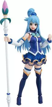 благословение figma на эту замечательную пластиковую фигурку из 3 аква, окрашенную в цвет Aqua, вторичная перепродажа KonoSuba Мир Бога! не масштабный