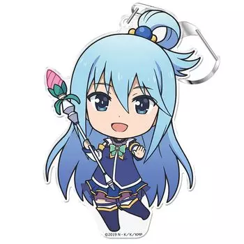 Благословение фильма Azu Maker на этом замечательном брелоке Crimson Legend Aqua KonoSuba: Мир Божий! ПуниКолле! (с подставкой)
