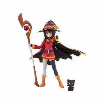 Благословение Max Factory figma на эту замечательную подвижную фигурку, раскрашенную в стиле 2 Мегумин. Мир Бога КоноСубы! немасштабируемый АБС и ПВХ