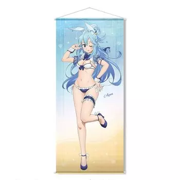 благословение на этот замечательный 3 Почти гобеленовый купальник Aqua KonoSuba Божий мир! версия в виде кролика в натуральную величину.