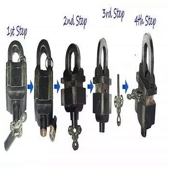 Благословение Винтаж Отделка Рабочая Латунь Латунь Домашний Сад Замок С Ключами