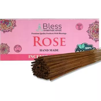Благовония Bless-Rose 100%-натуральные-ручной-работы-обмакните-в-ручную-благовония-палочки органические-без-химии-для-очищения-расслабления-позитивного 25 Sticks (40GM)