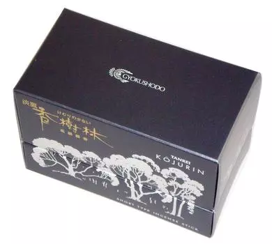 Благовония Gyokushodo Super Black Stick, Танрей, Коджурин, короткие, чёрный