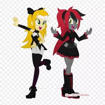 Blake Belladonna Deviantart, термопереносная печать, виниловые нашивки, наклейки для одежды, аппликации «сделай сам», моющиеся нашивки