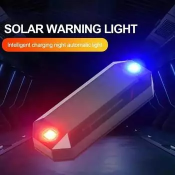 BLALION-Car Solar LED сигнальная лампа, ночная езда для электромобиля или мотоцикла, задний фонарь для велосипеда, противотуманный фонарь сзади чёрный