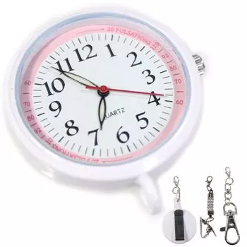 [Blan Angers] Часы Premier Nurse Watch 3WAY Reel Clip с гарантией обмена включены карманные часы розового персикового цвета