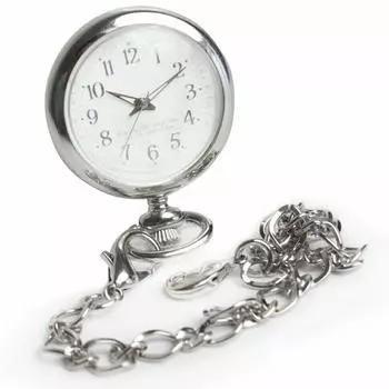 Blanc Angers 3WAY Светящиеся часы для медсестры с цепочкой и клипсой, сменные карманные часы с перевернутым циферблатом, серебристые