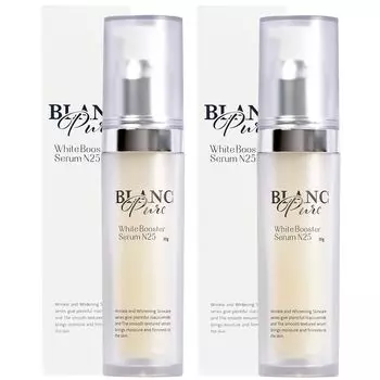 BLANC PURE Serum Белая сыворотка-бустер N25 30 г Набор из 2 ниацинамид керамид витамин С производное увлажнение пор Сделано в Японии [Набор] 25%