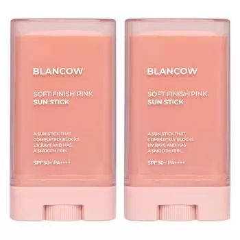 Blancau Soft Finish Pink Sun Stick 22g SPF50+ PA++++, 2 pcs.