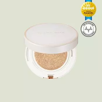 Blandiva Gleam Coverage Cushion Foundation Pact 13g, No. 21 Yellow, 1 piece