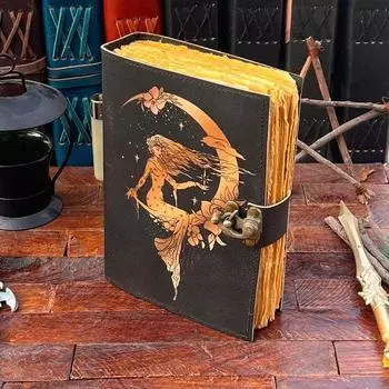 Blank Spell Book of Shadows | The Mermaid and Moon Notebook and Sketchbook for Artist and Writers Gifts For Girls,Wife,Sister, and Daughter 7 x 5 in