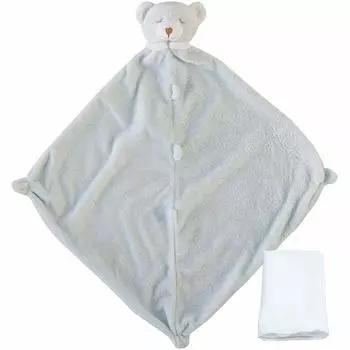 Blankie AngelDear Animal Bear Saxophone Blue Towels Baby Gift Mini Blanket Toy First Toys Baby Newborn Japanese Original Product Baby Gauge синий