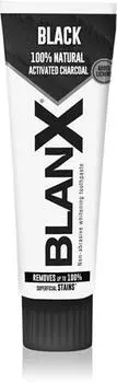 BlanX Black отбеливающая зубная паста с активированным углем TU прозрачный