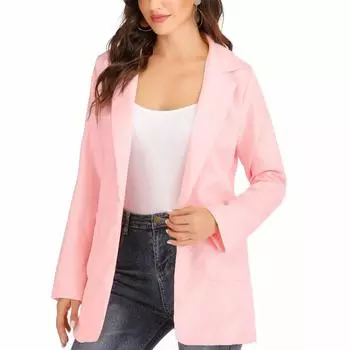 Блейзер больших размеров, женская одежда, однотонное большое верхнее пальто, куртка с лацканами, модная верхняя одежда Грейс