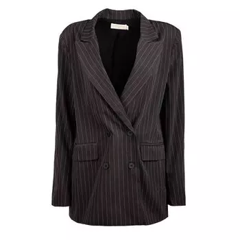 Блейзер в полоску черного/бежевого цвета Женское LA PETITE ETOILE M чёрный