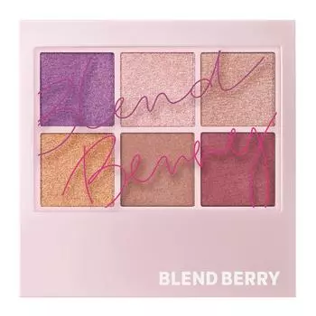 BLEND BERRY Aura Creation 004 Металлические тени для век Цвет глаз KOSE (Сливовый и теплый)