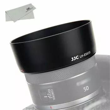 Бленда объектива JJC для объектива Canon RF 50 мм STM, совместимая с камерой Canon EOS R5 R6 R RP, совместимая с ES-65B F1.8 ES-65B