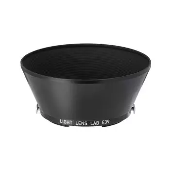 Бленда объектива LIGHT LENS LAB, латунная, тип трубы E39, черная краска L-E39-R