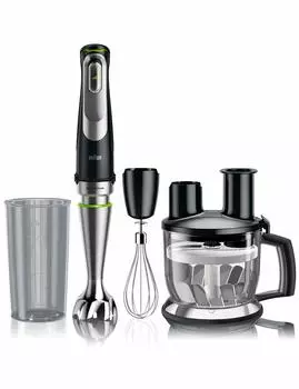 Блендер Braun 9 Hand 7 дюймов Подходит для детского питания MQ9075X Multi-Quick, 1, измельчение, смешивание, взбивание, измельчение, нарезка ломтиками, рубка, замешивание,