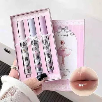 Блеск для губ Ballet Girl Membrane, стойкий, не размазывающийся, увлажняющий, сияющий на воде, подходит для ношения в течение всего дня